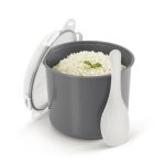 Cuiseur � riz - metaltex - mod�le micro - ondes - 2. 2l - gris - cuisson rapide