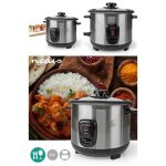 Cuiseur  riz inox 1l 400 w revtement antiadhsif bol amovible arrt automatique en inox