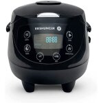 Cuiseur à riz japonais et cuiseur vapeur reishunger mini avec bol en céramique - noir Cuiseur à riz japonais et cuiseur vapeur reishunger mini avec bol en céramique - noir