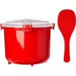 Cuiseur  riz micro - ondes sistema si1110 - plastique rouge 26 l
