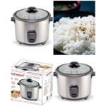 Cuiseur  riz multifonction en inox 18 l avec panier vapeur te?moin de cuisson 700w gris anti adhe?rente ...