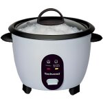 Cuiseur  riz techwood tcr - 256 - cuve amovible antiadhrente couvercle en verre et poignes isolantes ...