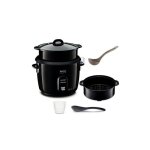 Cuiseur  riz tefal classic 2 yy4351 avec panier vapeur 600 w noir