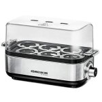 Cuiseur  ?ufs - rommelsbacher - er 600 - acier inoxydable - 400 watts - 1  6 ?ufs