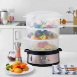 Cuiseur vapeur lectrique royal swiss - cuiseur vapeur 9l - 800w - arrt automatique du vapeur avec minuterie ...