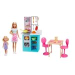 Cuisine barbie - mattel - hbx03 - 20 pi�ces - multicolore - pour enfants de 3 � 6 ans