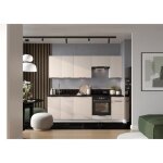 Cuisine complte sonia 8 lments couleur beige - longueur 240 cm