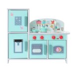 Cuisine enfant multifonctionnelle 5 en 1 - oryxearth - vert - 47. 8x17x40. 3cm - 335kg - bois Cuisine enfant multifonctionnelle 5 en 1 - oryxearth - vert - 47. 8x17x40. 3cm - 335kg - bois