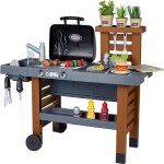 Cuisine dextrieur volutive smoby - grill et plancha - 40 accessoires