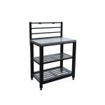 Cuisine extrieure acier 2 tagres l80cm grimaud
