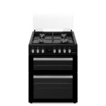 Cuisinire gaz - schneider - 60 cm - 4 brleurs - double four lectrique - classe a