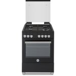 Cuisini�re � gaz bertazzoni la germania pia60gn - 4 foyers - 1035 kw - 60 cm - noir