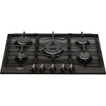 Cuisini�re � gaz hotpoint pcn 750 t (an) r - ha �maill� anthracite 5 br�leurs porte froide