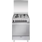 Cuisini�re glem u664mi - acier inoxydable - cuisini�re � gaz - gauche