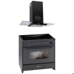 Cuisini�re � induction - gurari - e 913 bl - 90 cm - 121l - 5 zones dinduction avec booster