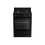 Cuisini�re mixte indesit i6m5pcb noire 60x60 cm