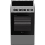 Cuisini�re vitroc�ramique - indesit - i5v3pcs - 4 foyers - 77 kwh - l50 cm - silver