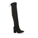 La modeuse - bottes cuissardes - cuissardes en sudine avec cordon  nouer  larrire. dotes dun talon ...