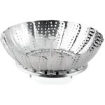 Panier cuit - vapeur - weis - marguerite - inox - 24 cm - compatible lave - vaisselle