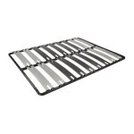 Sommier � lattes larges - mon mobilier design - 140x200 cm - 18 lattes en bois - gris