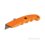 Cutter ergonomique  lame rtractable - silverline - 140 mm - poigne ergonomique