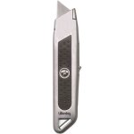 Cutter de s�curit� - safetool - m�tal bi - mati�re - auto - r�tractable - lame trap�ze