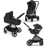 Cybex pack poussette trio eos black moon black : poussette convertible 2en1 + sige auto aton b2 i - ...