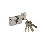 Sp - cylindre de serrure � bouton tiger 6 40bx30mm nickel anti - arrachement anti - per�age 5 cl�s - ...