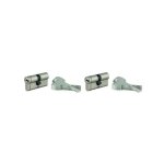 Thirard - lot de 2 cylindres de serrure transit 1 30x30 mm nickel sentrouvrant 10 cls - thirard