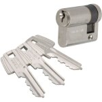 Cylindre de sret tesa te5 demi - cylindre nickel 40mm (10x30) - 5 goupilles - marque tesa
