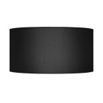 Cylindrique 45 - abat - jour cylindre tissu cylindre noir 1 ampoule e27 style: urbain d45xh25cm