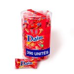 Daim - boite tubo de 25 kg (390 bonbons) - bonbons au chocolat au lait et clats de caramel - emballages ...