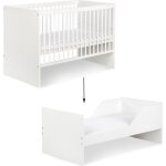 Dalia lit �volutif b�b� convertible en lit enfant 140x70 blanc
