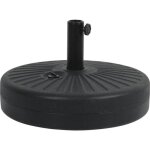 Dalle circulaire � lester pour parasol de jardin - noir