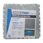 Tapis de piscine werka pro gris lot de 9