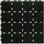 Dalle - prosperplast - ies40 - 15 m� - 9 modules - noir