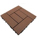 Dalle de terrasse bois composite classic cm - l: 30 cm - l: 30 cm - e: 25 mm - terre cuite Dalle de terrasse bois composite classic cm - l: 30 cm - l: 30 cm - e: 25 mm - terre cuite