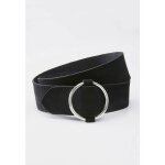 Damart - ceinture fine en crote de cuir vachette sud - noir