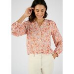 Damart - chemisier imprim� pure viscose - ecru fleuri
