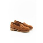 Damart - mocassins amortyl d�tails clout�s - camel