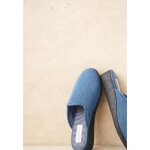 Damart - mules effet jean - bleu denim