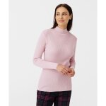 Damart - pull - chaussette col montant 50% laine mérinos - rose tendre Damart - pull - chaussette col montant 50% laine mérinos - rose tendre