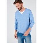 Damart - pull maille coton m�lang� - bleu ciel chin�