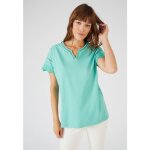 Damart - t - shirt broderies anglaises pur coton - vert