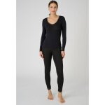 Damart - t - shirt manches longues thermolactyl sensitive biais brillant - noir