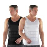 D�bardeur amincissant homme - lot de 2 - compression - gaine ventre plat - ajust� - blanc