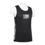 Débardeur de boxe anglaise leone - noir - coupe ajustée - tissu 100% polyester - confortable et léger ... Débardeur de boxe anglaise leone - noir - coupe ajustée - tissu 100% polyester - confortable et léger ...