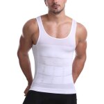 Débardeur de compression minceur pour homme - blanc - sans manche - fitness Débardeur de compression minceur pour homme - blanc - sans manche - fitness