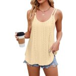 Dbardeur femme  bretelles sans manches col rond t lche couleur unie - taille eu - jaune