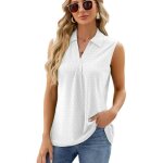 Débardeur femme Été top sans manches col en v couleur unie casual haut lache elegant confortable - taille ... Débardeur femme Été top sans manches col en v couleur unie casual haut lache elegant confortable - taille ...
